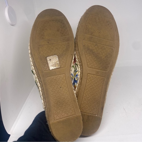 Tory Burch Max Floral Embroidered Espadrille Slides size 8 - Picture 7 of 7